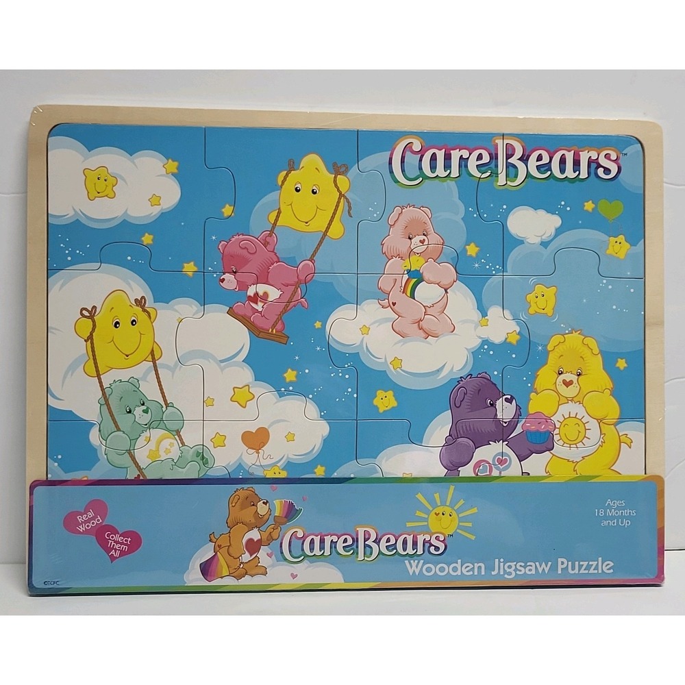 Make Me Happy Toys Care Bears Wooden Jigsaw Puzzle Set - 15 Pieces - 18M Sealed